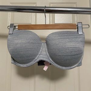 PINK strapless push-up bra